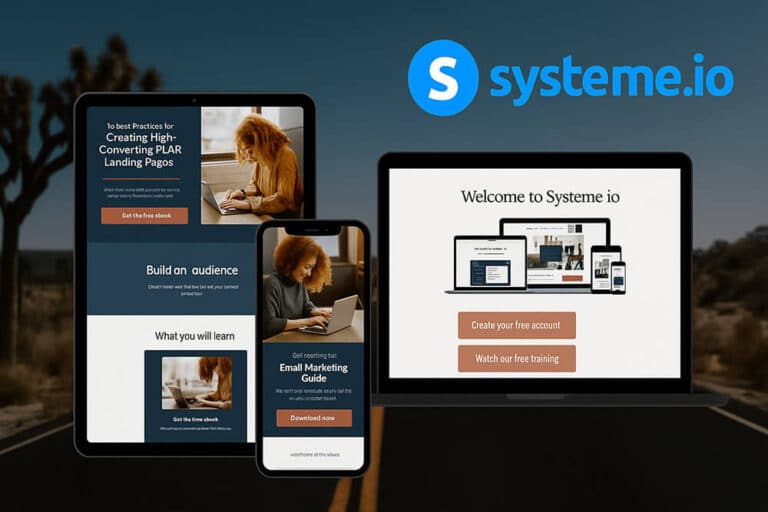 איך לבנות דף נחיתה בחינם עם systeme.io